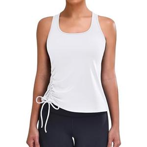 Blooming Jelly Womens Workout Tank Tops Sleeveless Running Athletic Shirts Drawstring Racerback Gym Clothes 2025 XL