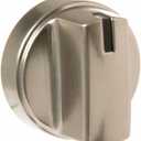 GE WB03X29315 Range Surface Burner Knob (Stainless Steel)