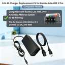 for Bambu Lab AMS 2 Pro Switching Adapter 24V 4A AC/DC Power Supply Compatible with Bambu Lab AMS 2 Pro Automatic Material System Replacement for Honor ADS-96HLA-19-1 24096E Charger
