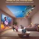 Smart 4K Projector [Google TV Stick Built-in & 360° Stand] with WiFi 6, Bluetooth 5.3, HDR10, 30W Hi-Fi, AI Auto Focus, Outdoor Portable Short Throw Movie Projector for Home Theater Bedroom Ceiling