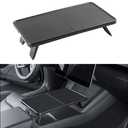 DGXWLLW Center Console Table for Tesla Model Y Juniper 2025 2026 Model 3 Highland 2024 2025 2026 Foldable Mini Food Eating Table Tray Laptop Work Desk for Tesla 2020-2026 ModelY & 2017-2026 Model3
