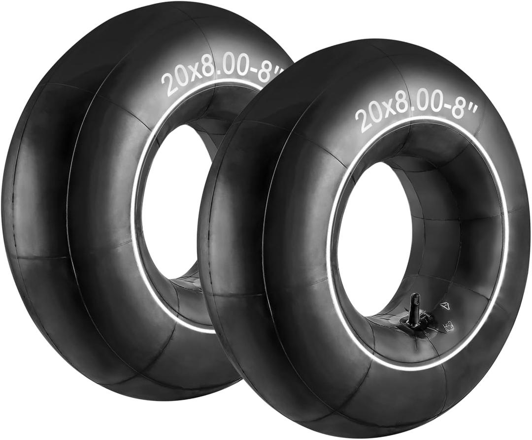 Cenipar 20x8.00-8'' Inner Tubes, 20x8-8, 20x10.00-8, 20x10-8 Inner Tubes for Heavy Duty Cart,Such as Trunk, Tractor, Garden Carts,Golf Cart, Mowers, with TR13 Straight Valve Stem,Pack of 2