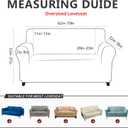 molasofa Oversized Loveseat Cover for Home Dcor, Soft Leather-Like Spandex Love seat Cover, Non-Slip 1-Piece Couch Cover for Dogs, Cats, and Kids (Oversized Loveseat,02 Chocolate)