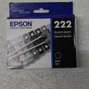 Epson 222 Claria Ink Standard Capacity Black Cartridge (T222120-S) Works with Workforce WF-2960, Expression XP-5200