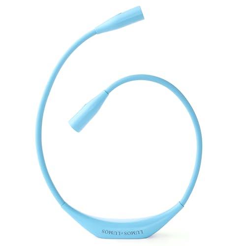 Lumos Knitting Light, Crafter Light Around Neck for Knitters and Crocheters, 3 Colors & Adjustable Brightness. Portable, Wearable, Rechargeable&Long Lasting (Blue)