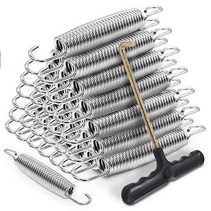72 Piece Trampoline Springs Replacement - 5.5 Inch Heavy Duty Stainless Steel Springs with T-Hook and Pulling Tool Accessories
