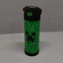 THERMOS FUNTAINER 16 Ounce Stainless Steel Vacuum Insulated Bottle with Wide Spout Lid, MINECRAFT