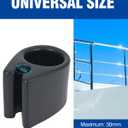 Boat Cup Holder, 2 Pcs | No Drilling Install, Bimini Top Rail or Pole, Universal Boat Accessories, For Men