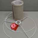 Beige Modern Fabric Lampshade, Drum Lampshade for Floor Lamps, Easy Assembly Replacement Lamp Shade Spider Fitter, 16 Inch (Natural)