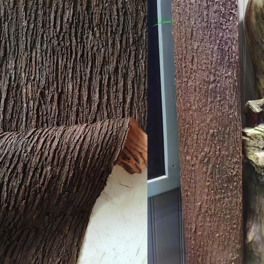 Artificial Tree Bark - 39.37x19.69 Inch Lifelike Garden Decor & DIY Tree Bark Camouflage Cover for Poles, Pipes, Stumps, and Outdoor Dcor