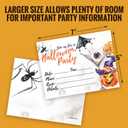 25 Adult Halloween Party Invitations 5x7 with Orange Envelopes Cocktail, Costume Party, Boos and Booze, Spooky Celebrations Witch Ghost Pumpkin Invites