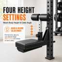 Lat Pulldown Seat Attachment, 4-Level Height Adjustment for Home Gym