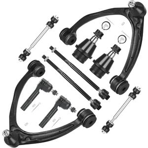 Front Upper Left & Right Control Arm(Forged Steel) with Ball Joints Suspension Kit Fit for 2007-2013 Silverado Sierra 1500 Avalanche 2007-2014 Yukon Tahoe Suburban Escalade K80669 K80670-10pcs