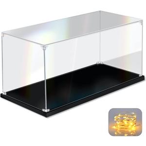 Acrylic Display Case for Collectibles Assemble Clear Acrylic Display Box for Lego Alternative Glass Case for Showcasing Figures Doll Toys Home Storage(12x8x8 inch, 30x20x20 cm)
