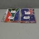 Pack of 2 YOFANUP Flag Banner for Beer Olympics Decorations, Flag Bunting for Special Olympics Party Decorations, 50 Countries Bunting Flags, 50 ft/15 m, International Flags for School, Office, Stadium Decor