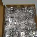 20 Pack Soft Close Cabinet Door Hinges for 1/2" Partial Overlay Cupboard, 100 Degree Opening Angel, Stainless Concealed Kitchen Cabinet Hinges with Mounting Screws and Manual