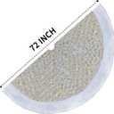 SHENG HONG Christmas Tree Skirt, 72 Inch Plush Xmas Tree Skirts for Christmas, Holiday Party Decorations Decoraciones De Navidad - Cloud