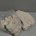 Smiry Waterproof Seat Covers for Dining Room Chairs Set of 6, Stretch Jacquard Removable Washable Chair Seat Slipcovers Protector, No Rear Covers, Beige