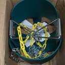 High Back Full Bucket Toddler Swing Seat with Yellow Coated Chains Fully Assembled Baby Swing Set Accessories (Green)