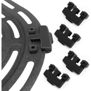 Rubber Feet for Bella Pro Crux COSORI Dreo Air Fryers, 4 PCS Premium Rubber Bumpers, Rubber Tabs, Silicone Pieces, Rubber Anti-scratch Protective Covers for Air Fryer Grill Pan Plate Tray