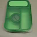 Amathley Bento Box Adult Lunch Box Kids,Lunch Containers for Adults/Kids/Toddler,5 Compartments Bento Lunch Box with Sauce Vontainers,Microwave & Dishwasher & Freezer Safe, BPA-Free(Green)