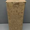 Silicone Cooking Utensils Set - AVGPD Silicone Kitchen Utensils for Cooking Wooden Handles, 446F Heat Resistant Kitchen Utensil Spatula Sets, Gadgets for Non-Stick Cookware BPA FREE (Black)