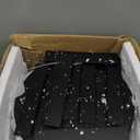 Solid Wood Rotating Bookshelf on Wheels, 5 Tier, Round Revolving Bookcase, 360 Spinning Book Shelf Tower for Kids, Narrow Rolling Bookshelves for Small Space, Corner, Bedroom, Office, Black