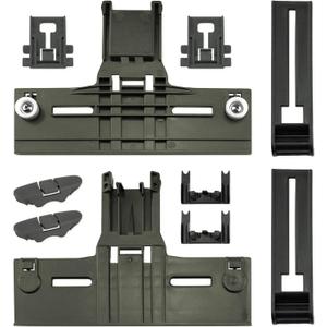 Funmit W10350376 Dishwasher Top Rack Adjuster Part Repair Kit (10pcs) with Upgraded W10195840 & W10195839 & W10250160 & W10508950 Upper Parts Replacement for Whirlpool Kenmore Dishwasher