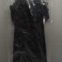 Kensie Women's Velvet Off The Shoulder Fit & Flare Mini Dress (8, Black)