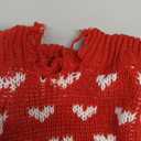 Dxhycc Dog Knitted Sweater Dog Heart Sweater Puppy Sweater Warm Soft Pet Holiday Clothes for Small Cats and Dogs (Red, S)