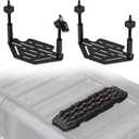 FieryRed Recovery Traction Board Mounting Kit, Universal Roof Rack Fit with Quick-Release Knobs & Anti-Theft Padlock, for Rooftop Platform (Only for 2 Boards)