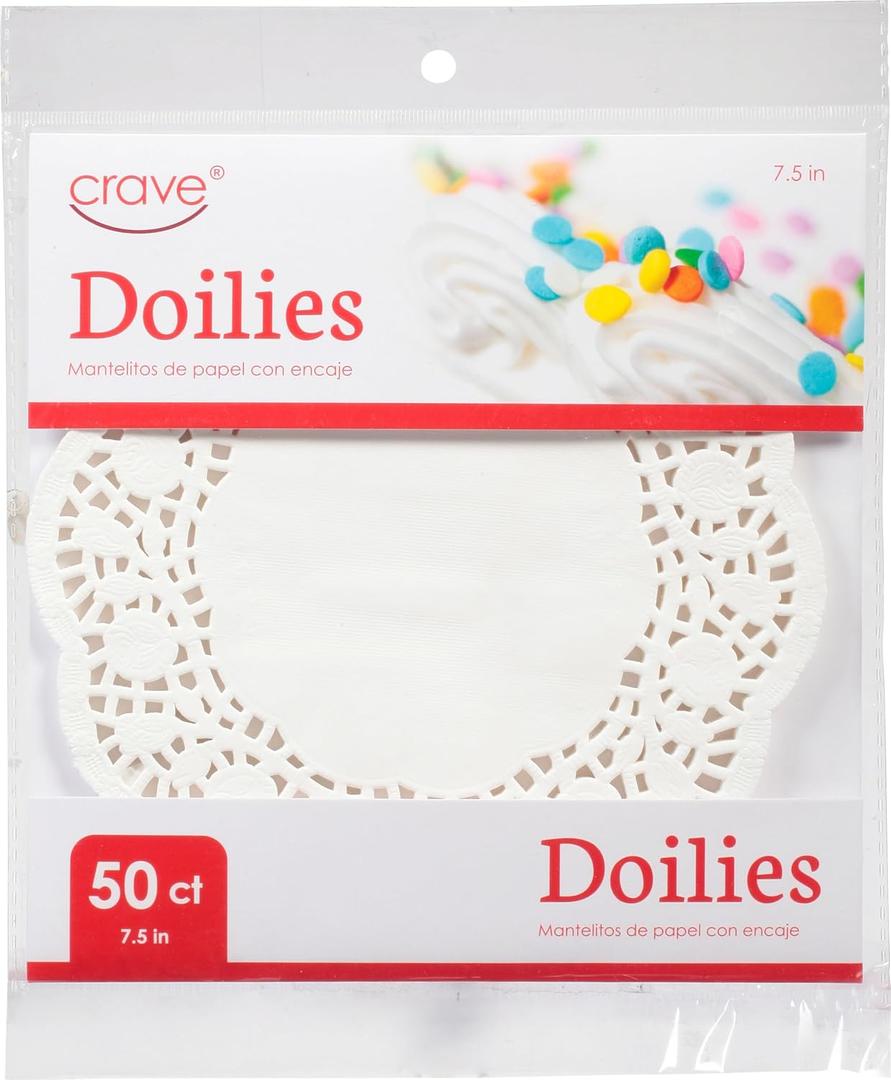 CRAVE Paper Doilies 50 Count, 50 CT