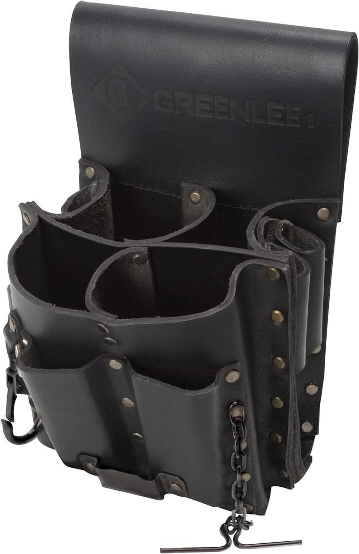 Greenlee 0258-11 Tool Pouch, Leather, 8 Pocket