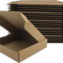 9x9x2 Inches Shipping Boxes Set of 25, Brown Corrugated Mailing Cardboard Box Literature Mailer for Packing Small Business Moving and Storage,E-Commerce Packaging (9"92)