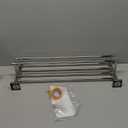 Bathroom Towel Rack 24 Inch Tower Holder with Double Towel Bar Polished Chrome Towel Rack Wall Mounted SUS304 Stainless Steel Hotel Towel Shelf Modern Towel Hanger