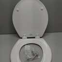 BEMIS 500EC 390 Toilet Seat with Easy Clean & Change Hinges, 1 Pack Round, Cotton White