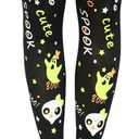 EraSpooky Halloween Thigh High Stockings 4-Pack Tights Set  Skeleton Spiderweb Pumpkins Ghosts
