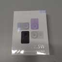 Wireless Portable Charger for Samsung, 5000mAh Ultra Slim Power Bank with Innovative Electric Suction Cup, Compatible with iPhone and Android Cell Phone, Support 22.5W USB-C PD Fast Charging, Blue