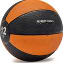 Amazon Basics Weighted Medicine Ball for Core Strength, Strength Training, Full-Body Workouts and Balance Exercises, 12-Pound