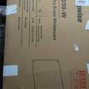Glass Dry Erase Board, 36 x 24 Inches Magnetic Glass Whiteboard for Wall, 3' x 2' Frameless Board for Office, Home, School