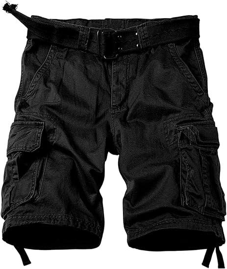 Camo Cargo Shorts for Men Cotton Casual Wild Outdoor Work Relaxed Fit Shorts with Multi-Pockets 42