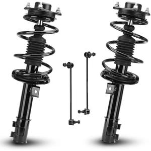 Front Struts Shock Absorber Sway Bar Links Kit Fit for Hyundai Sonata 2.4L L4 Sedan 2011 (Only GLS Limited SubModels, Built Before 7/22/2010, 12.64"), Replace 172586 172585 K750436 K750437 (4Pcs)
