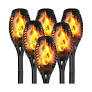 Magggift Led PathWay Torci Lghts Outdoor, 8Pack Solar Torch Light with Flickering Flame, Waterproof Solar Garden Light, Outdoor Solar Lights for Yard, Flame Torches for Outdoor Decorations Decor Yard