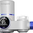 DERMGENTLE, Skincare Water Filter PRO, Bathroom Sink Filter Water Faucet for Skin Care, Clinically Tested Starter Kit, Filter w/10 Faucets Adaptors, Sink Water Filter for Skin Protection (White)