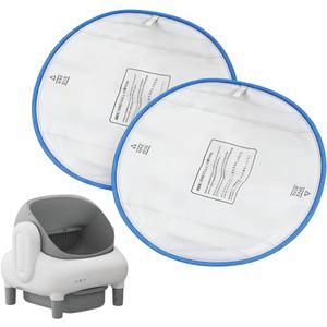 BISIA 2-Pack Self-Cleaning Litter Box Liner Replacement Pad, 15.8 x 14.5 in