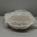 Oval Marbling Vessel Sink with Waterfall Faucet and Pop-up Drain Ceramic Bathroom Sink Above Counter Bowl Sinks for Bathrooms