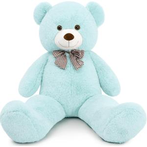 MaoGoLan Giant Teddy Bear 4 Feet,Adorable and Cuddly Big Bear Stuffed Animal 47", Classic Teddy Bear Plush Gift Decoration for Baby Shower,Party,Birthday,Valentines Day,Mint Green