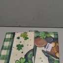Artoid Mode Shamrock Lucky Buffalo Plaid Gnomes St. Patrick's Day Table Runner, Kitchen Dining Table Decor for Outdoor Home Party Decor 13 x 72 Inch 2 pack