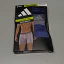 adidas Men's Microfiber Boxer Briefs Underwear Multipack  Athletic, Moisture Wicking, Stretch Fit & Tagless (Medium, Collegiate Navy/Grey/Crew Blue/M)
