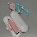 Kids Electric Toothbrushes Sonic Rechargeable Tooth Brush Gifts for Boys and Girls Smart Timer Power Toothbrush - 3 4 5 6 7 8 9 10 11 12 (Pink)